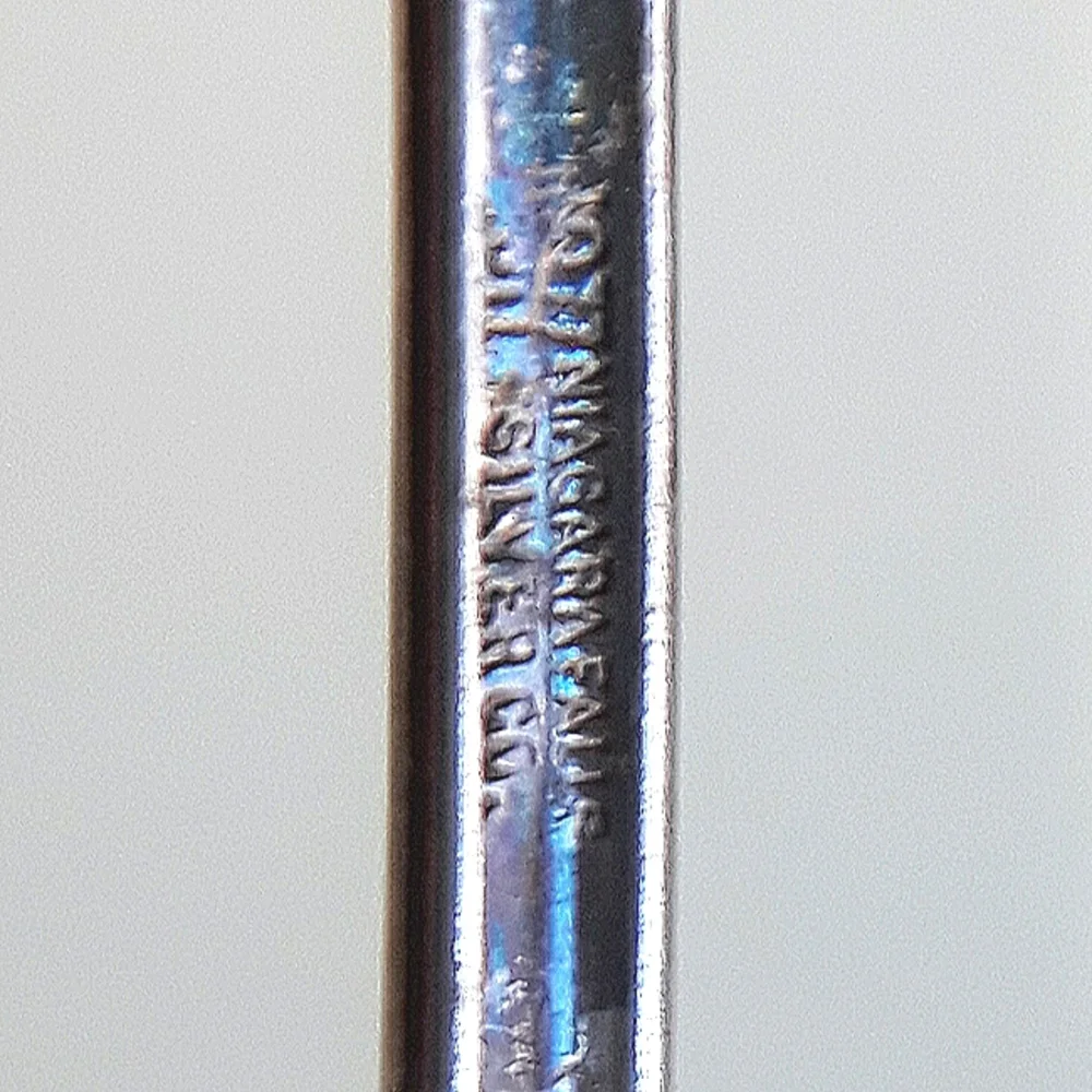 1877 Niagara Falls Silver Co. 3-Tine Fork 7.25
